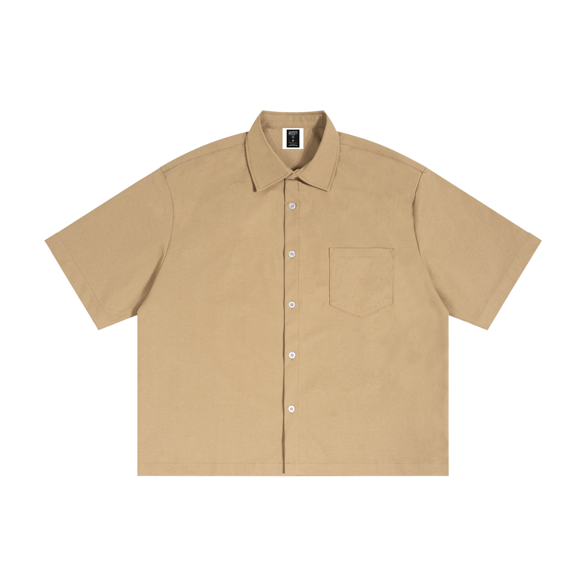 Brooklyn Republic essentials™ Boxy Heavyweight Short Sleeve Button-Up