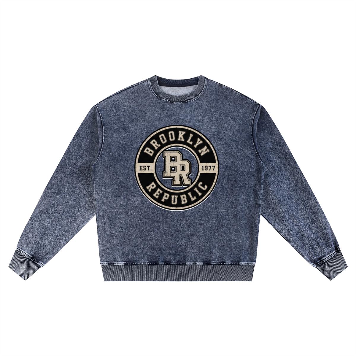 Brooklyn Republic essentials™ Women's Snow Wash Oversized Crewneck Sweatshirt