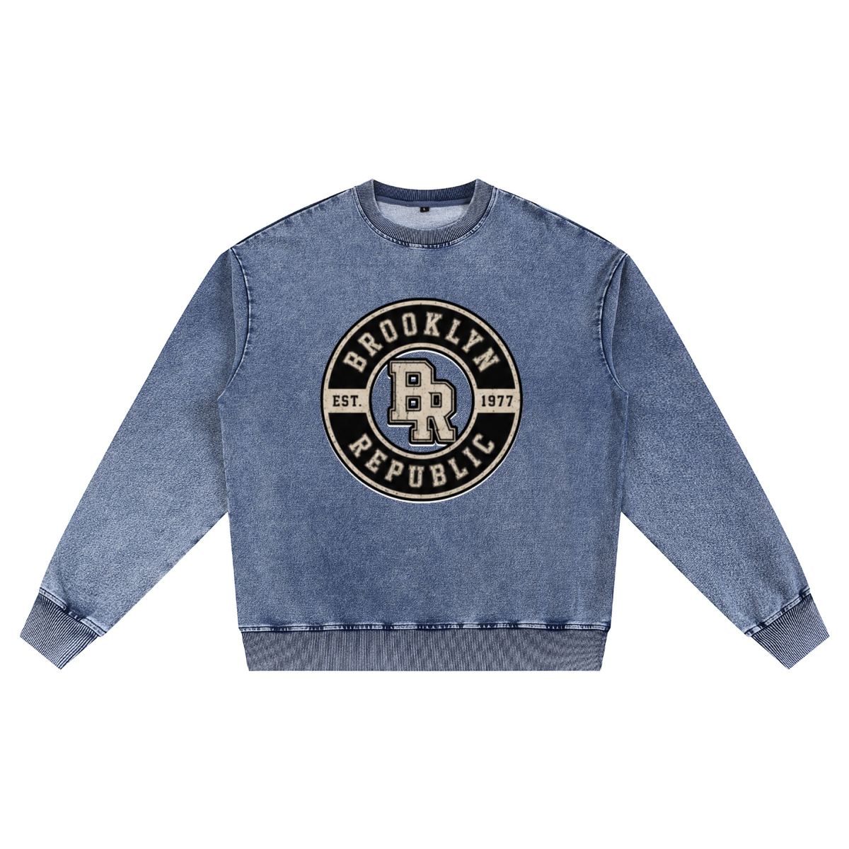Brooklyn Republic essentials™ Women's Snow Wash Oversized Crewneck Sweatshirt
