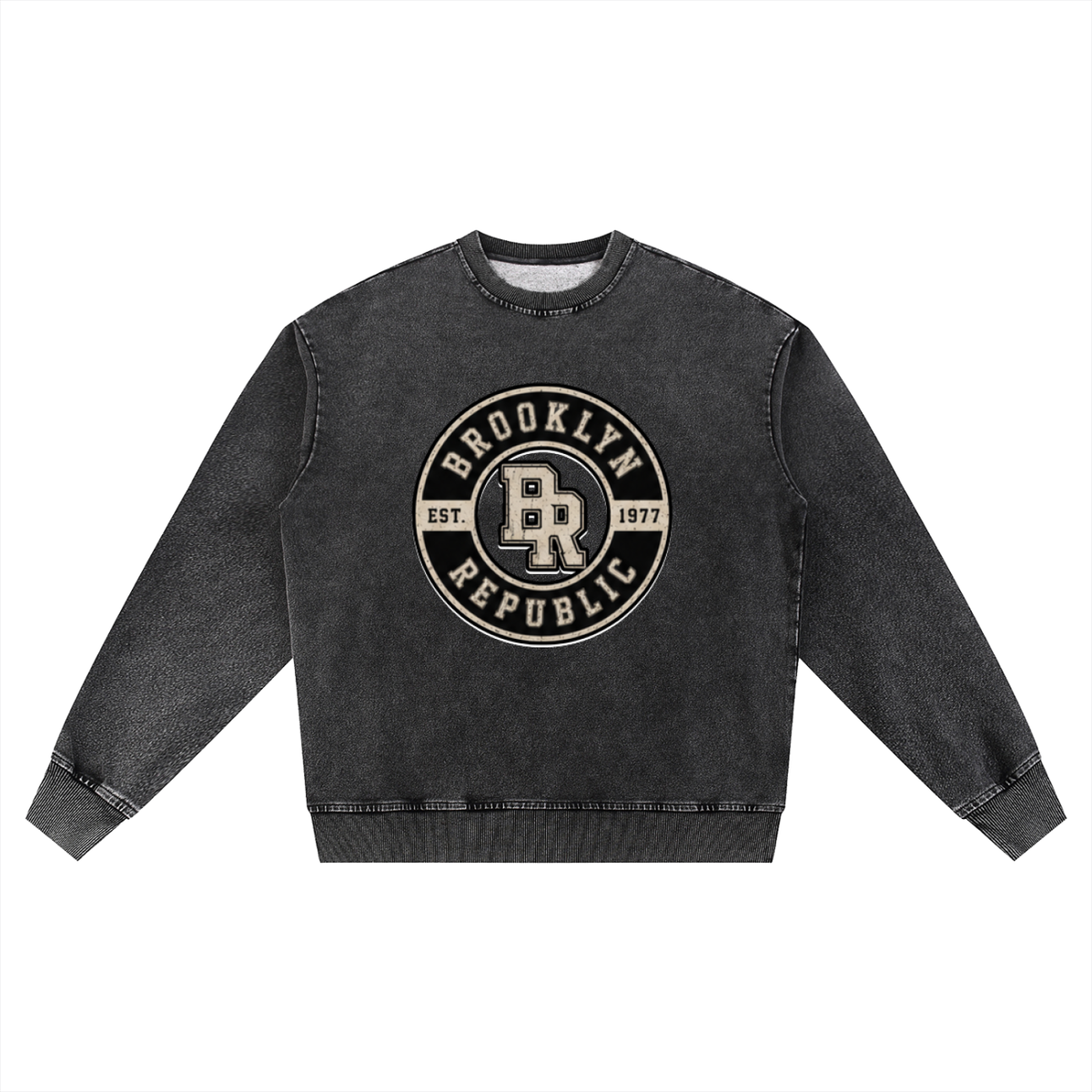 Brooklyn Republic essentials™ Women's Snow Wash Oversized Crewneck Sweatshirt